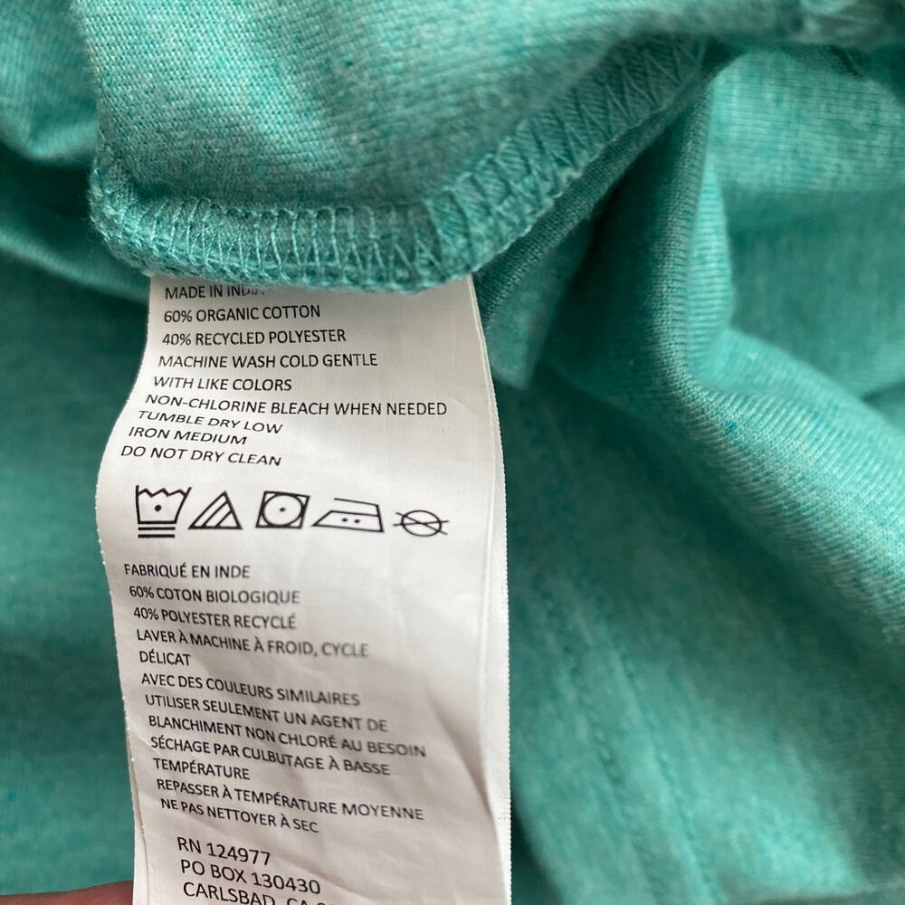PRANA Men's Short Sleeve Adder Pocket Polo Shirt Green Size M - Picture 5 of 5